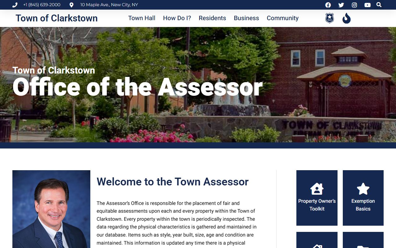 Clarkstown property tax records assessor office
