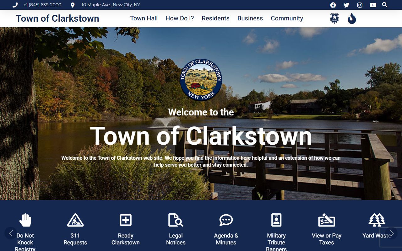 Clarkstown town portal for property tax records