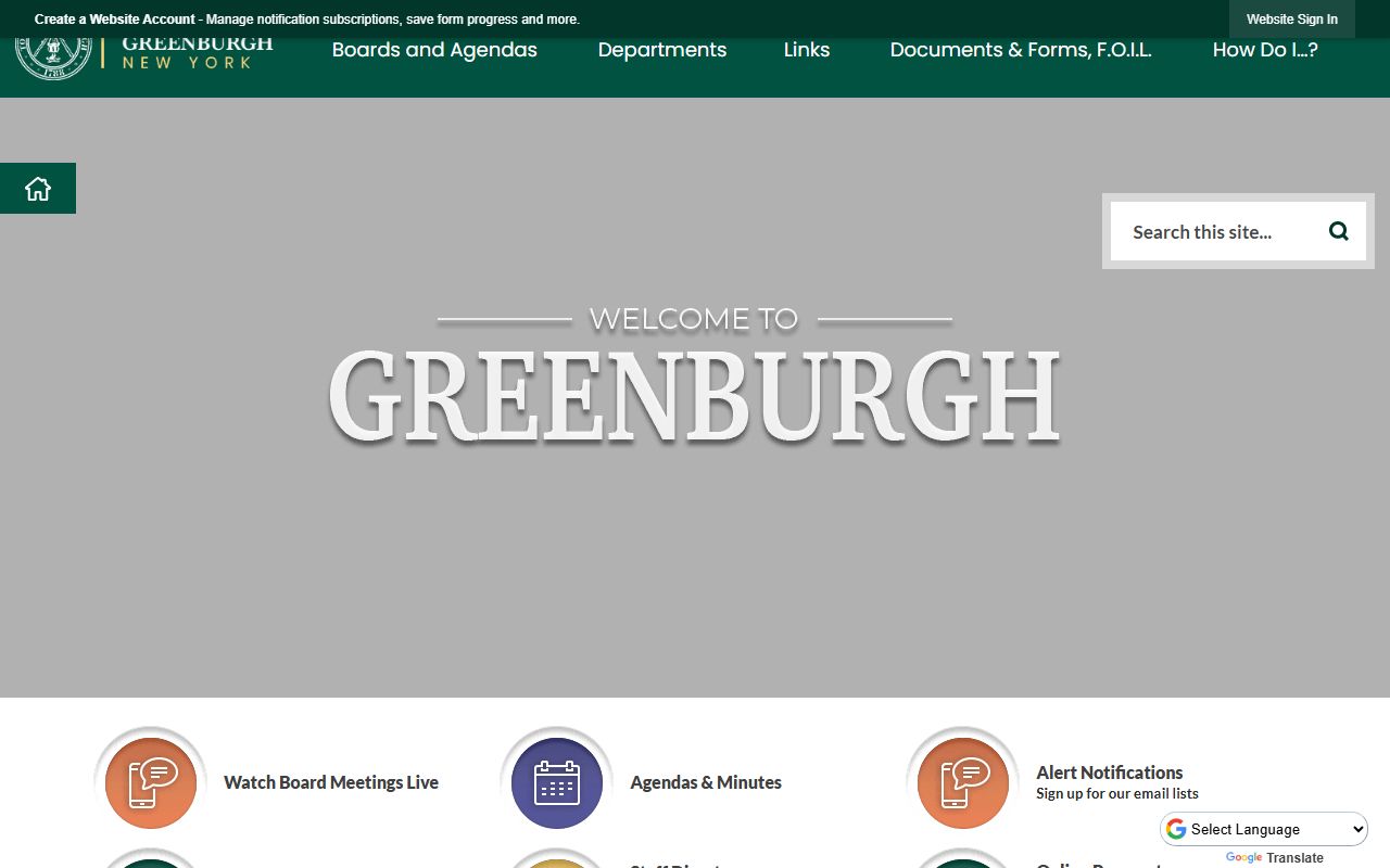 Greenburgh town portal for property tax records