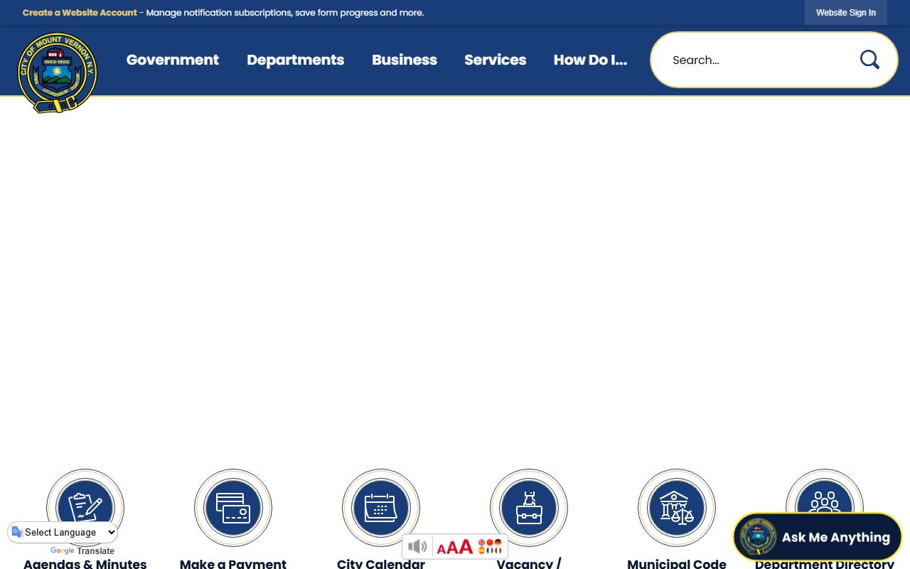 Mount Vernon property tax records city portal