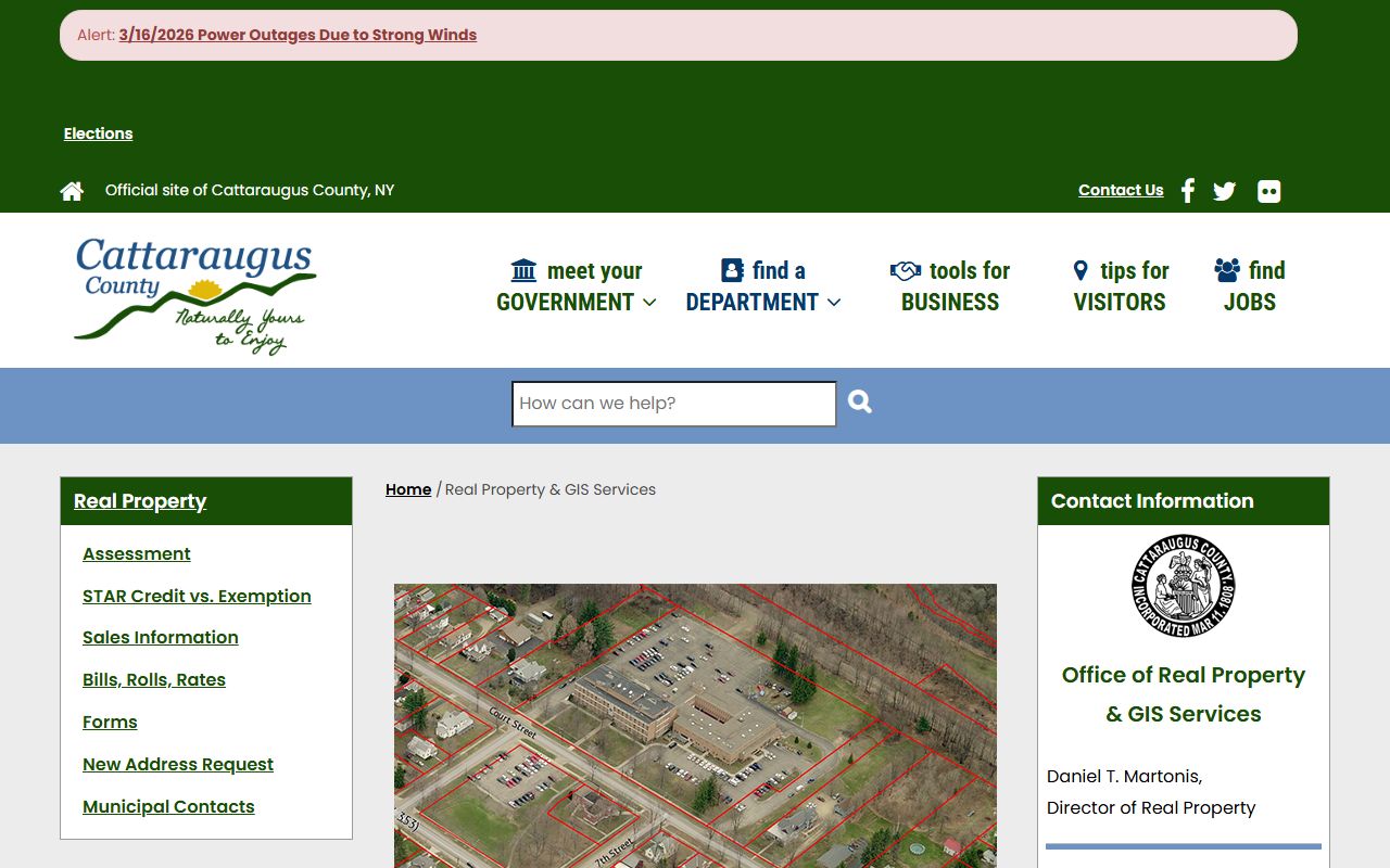 Cattaraugus County Real Property and GIS office property tax records