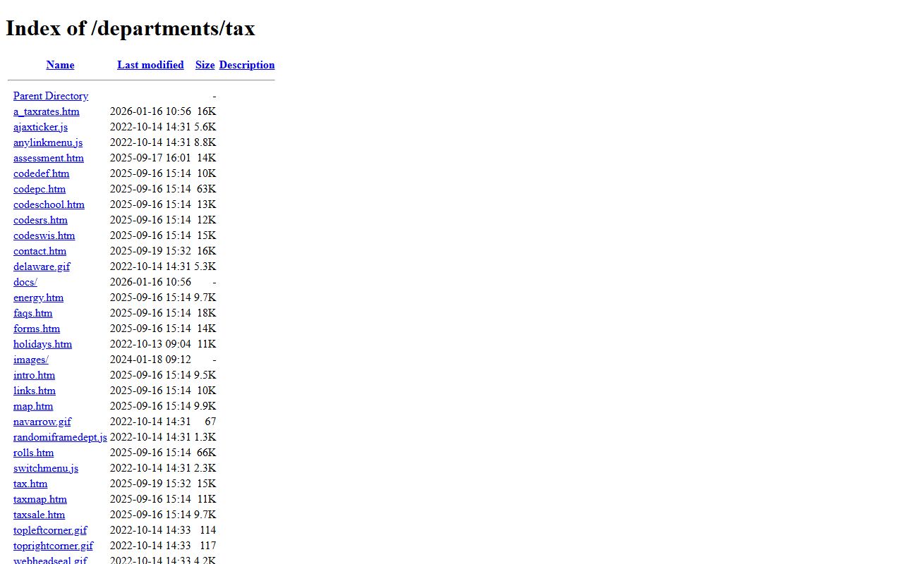 Delaware County Real Property Tax Office property tax records