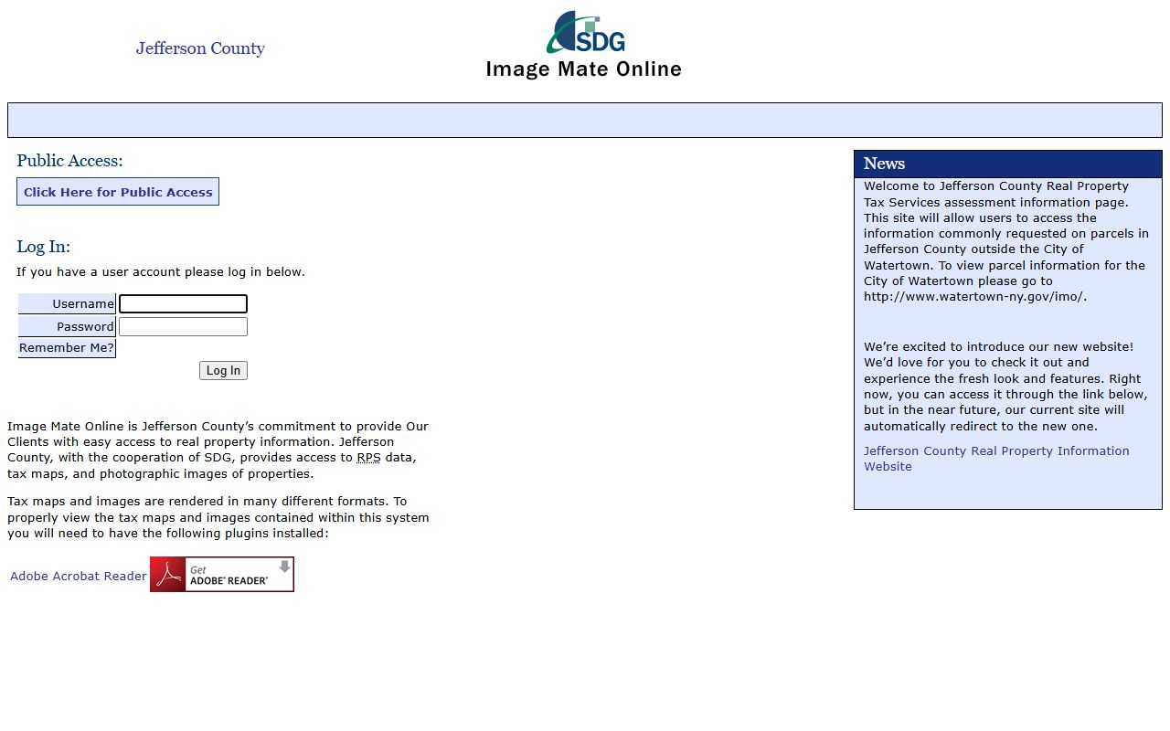 Jefferson County Image Mate Online property tax records search