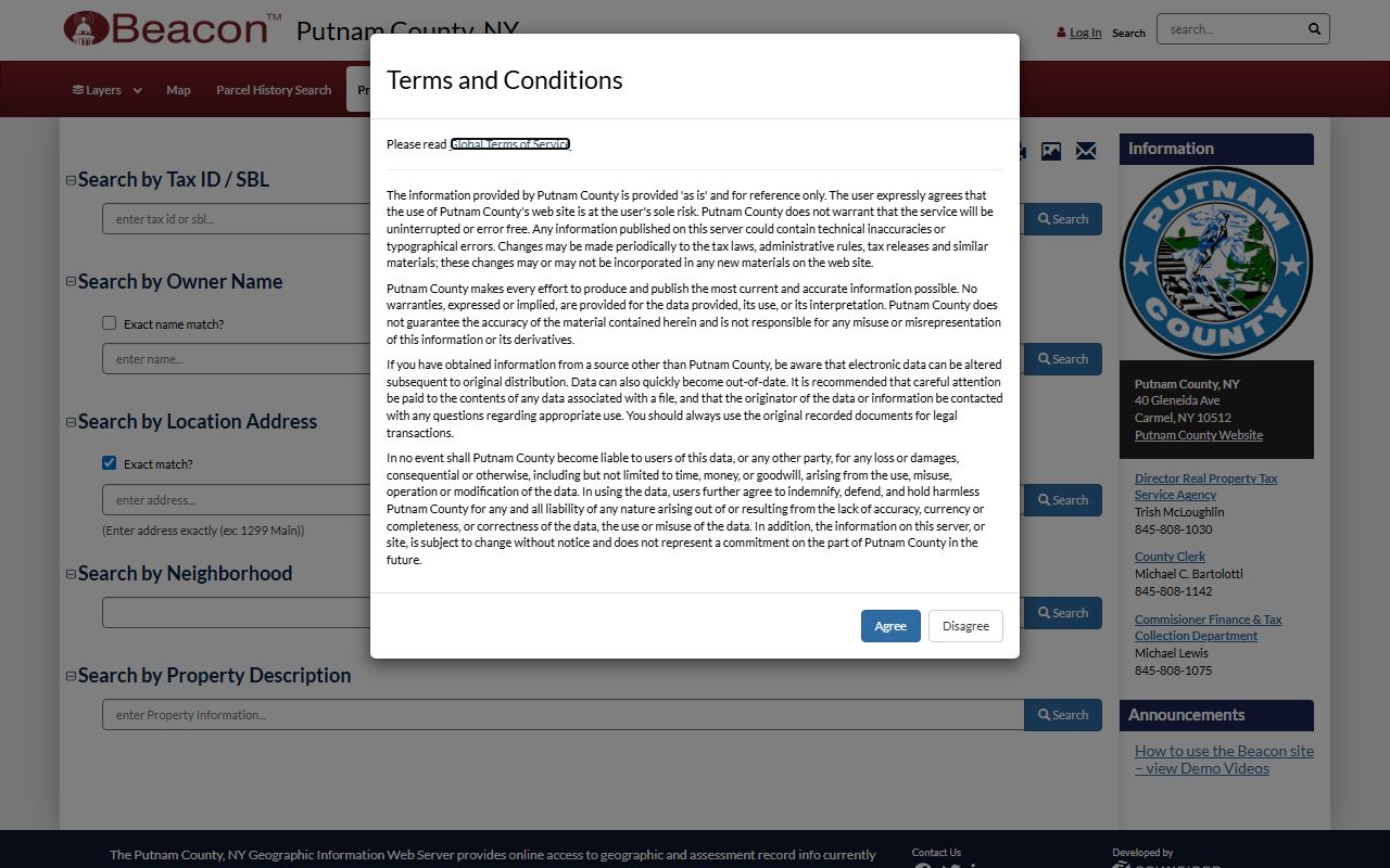 Putnam County Image Mate Online property tax records search