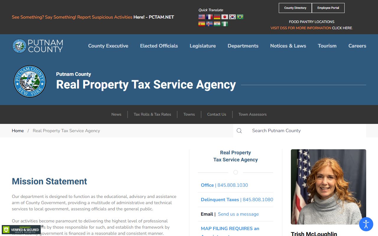 Putnam County Real Property Tax Service Agency property tax records
