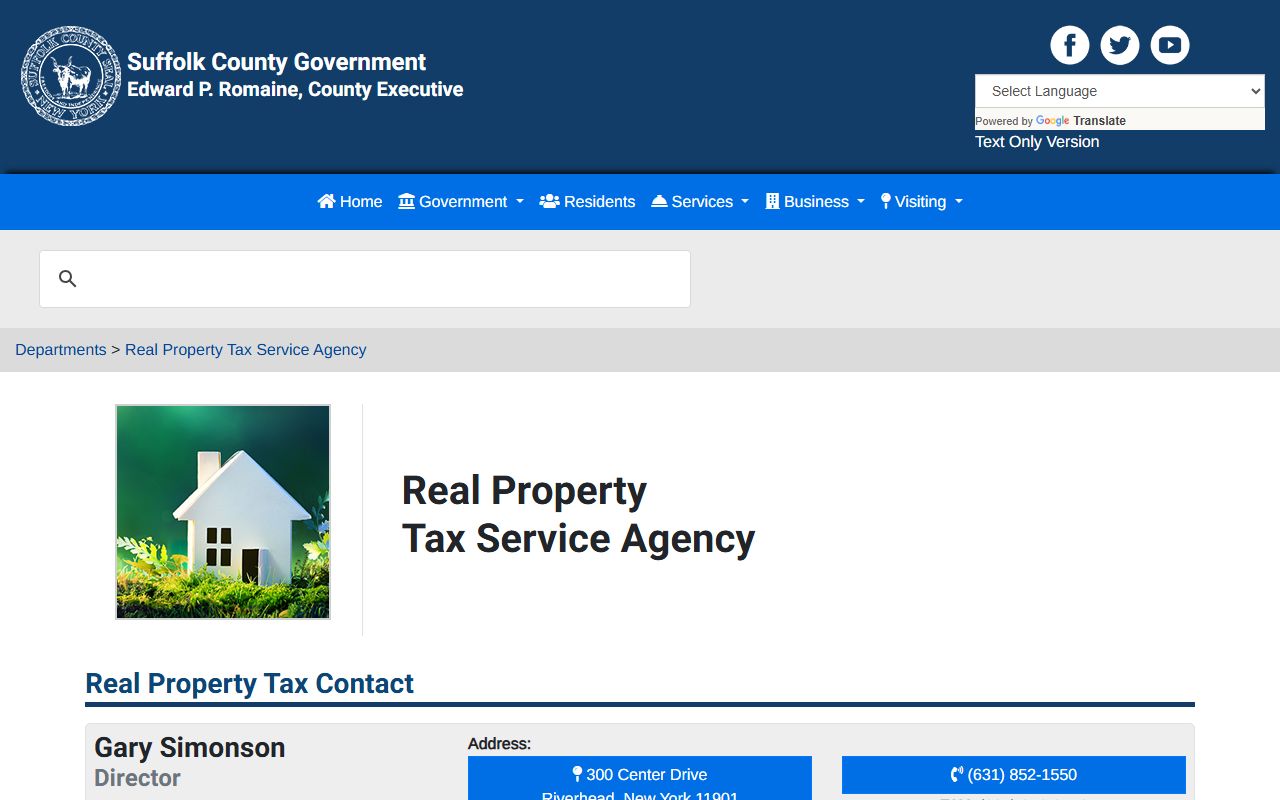 Suffolk County Real Property Tax Service Agency property tax records